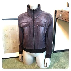 Lucy Indigo Denim-inspired Track Jacket